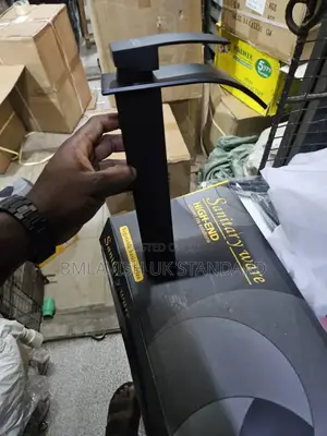 Black Long Basin Mixer Tap