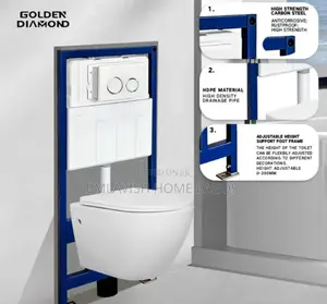 White Conceal Water Closet Set