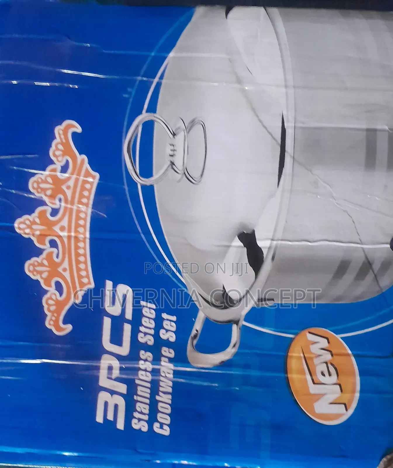 3 Pieces Stainless Cookware Set