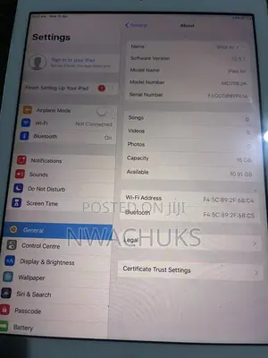 Apple iPad Air 16 GB Silver
