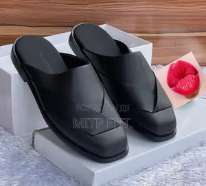 Men’S Leather Mules/Half Shoes