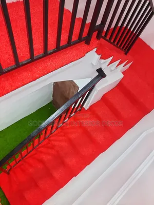 Red Carpet Staircase Rug Available in Stock Turkish