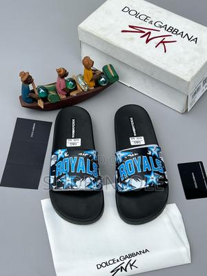 Dolce Gabbana "Royals" Star Print Slides