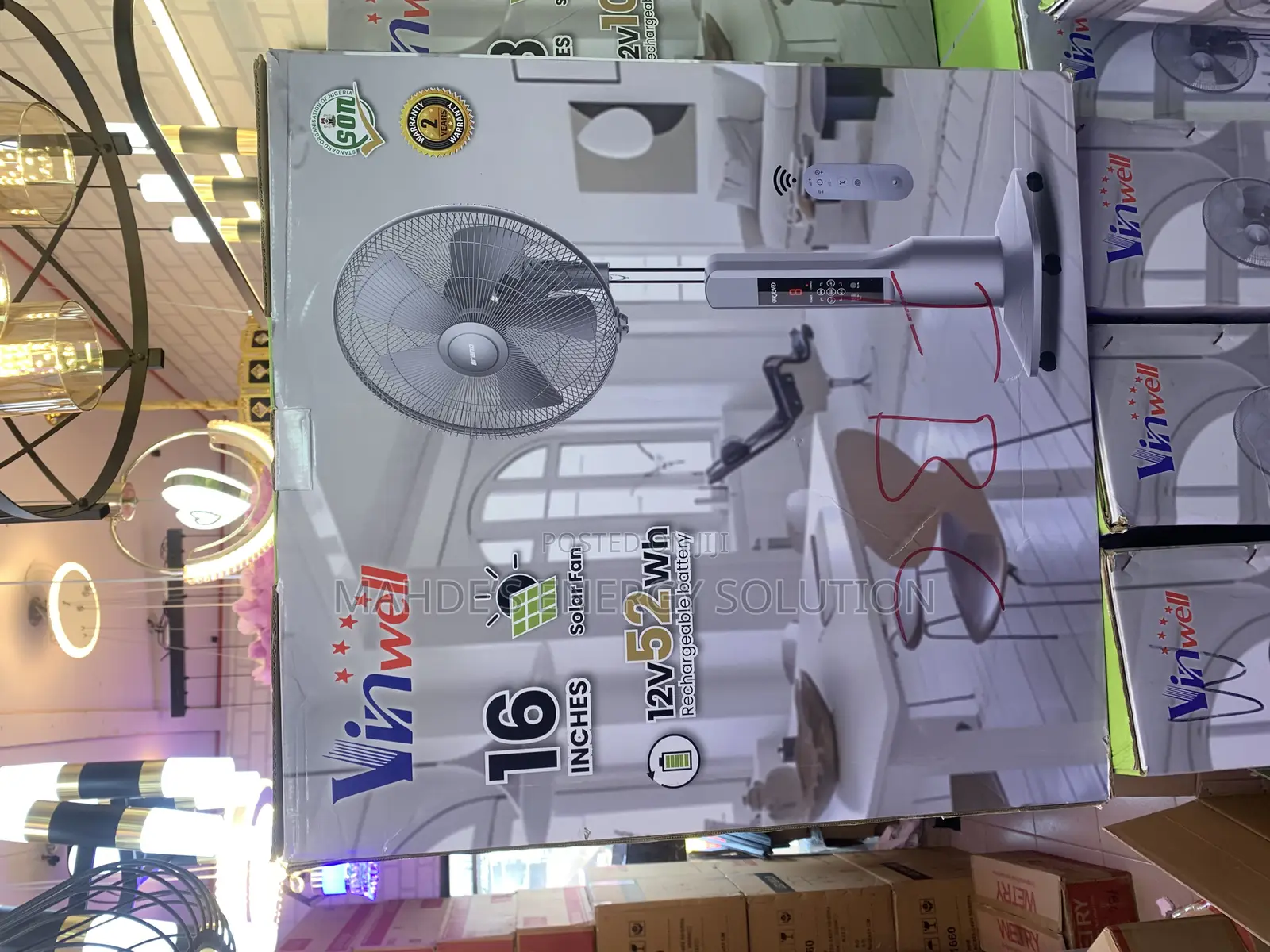 Solar Rechargeable Fan