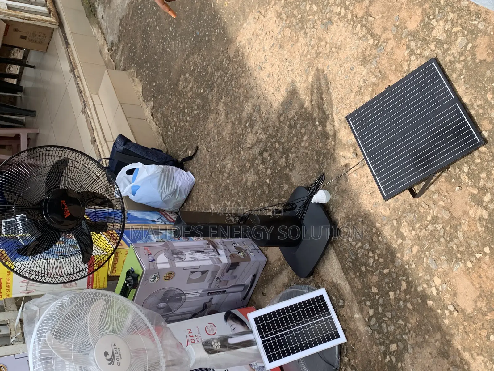 Solar Rechargeable Fan