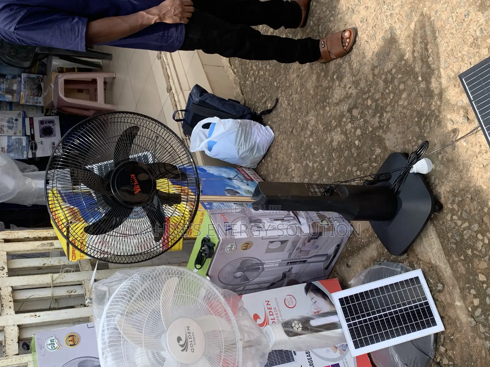 Solar Rechargeable Fan