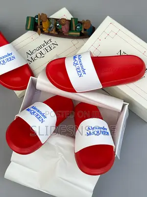 Alexander McQueen Graffiti Seal Slides