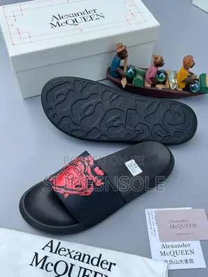 Alexander McQueen Graffiti Seal Slides