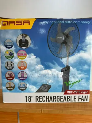 Qasa 18 Inches Rechargeable Fan QRF-7918 Vigor