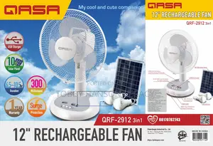 Qasa 12 Inches Rechargeable Fan Qrf–2912 3in1