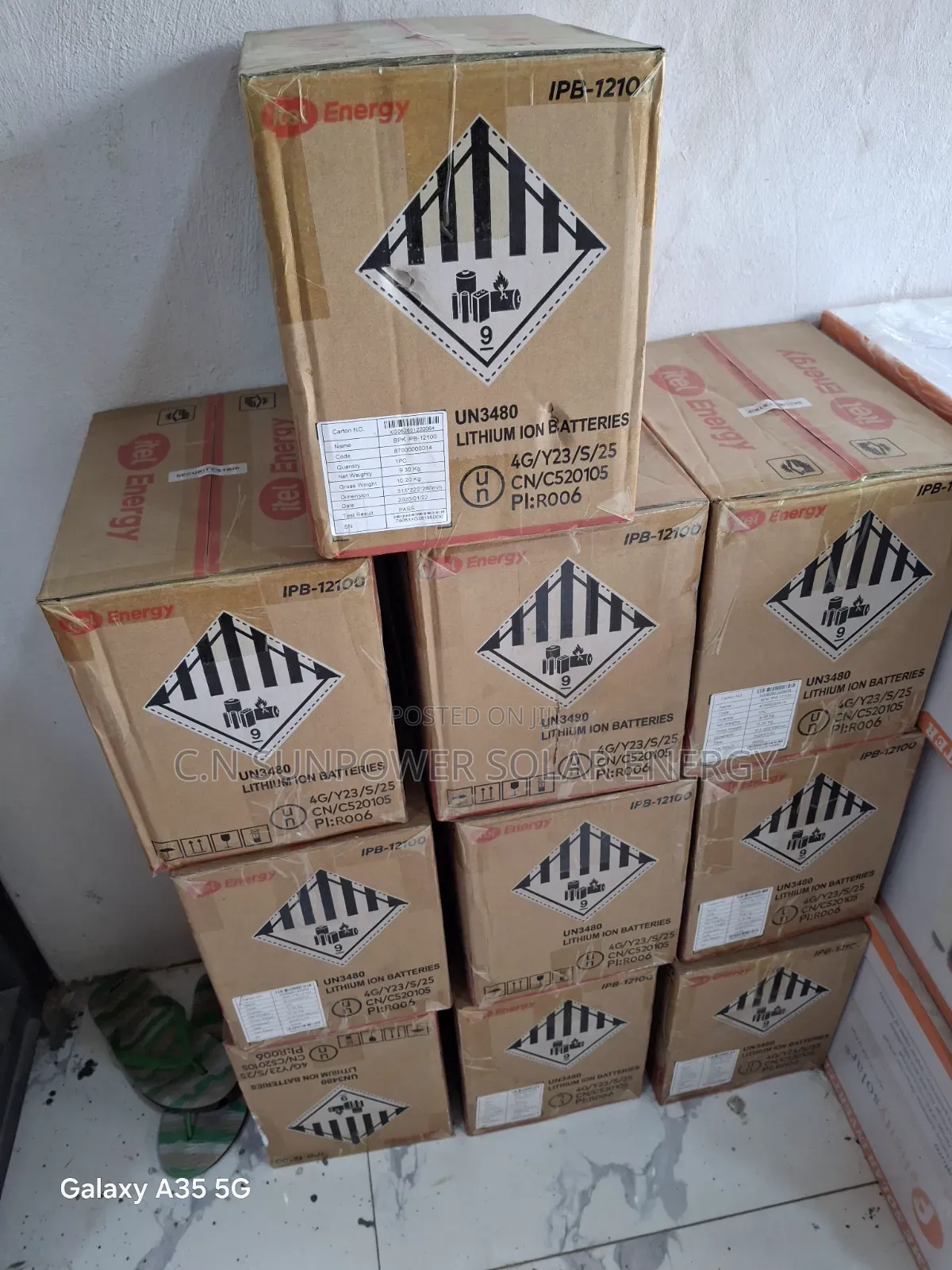 1.2kwh 12v Itel Lithium-Iron Battery
