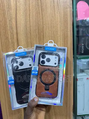 J-Case iPhone 17 Pro Max Magnetic Leather Case Shockproof Cover