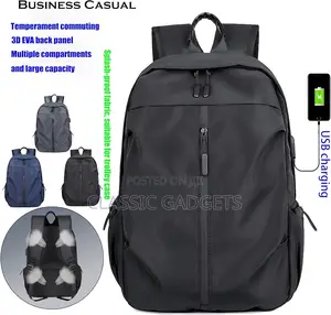 Waterproof Casual Backpack With Usb Charging Port for School,Travel