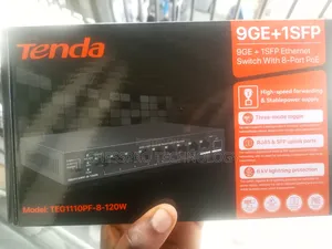 Tenda 8 Port Poe Gigabit Switch.Teg1110pf-8-120w