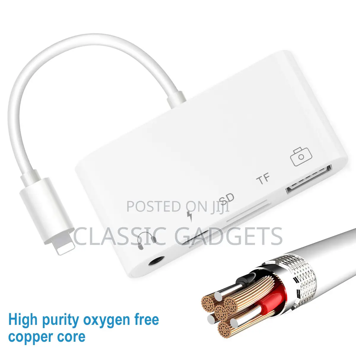 5 in 1 Multi-Port 3.5mm Audio Sd Tf Card Reader Adapter