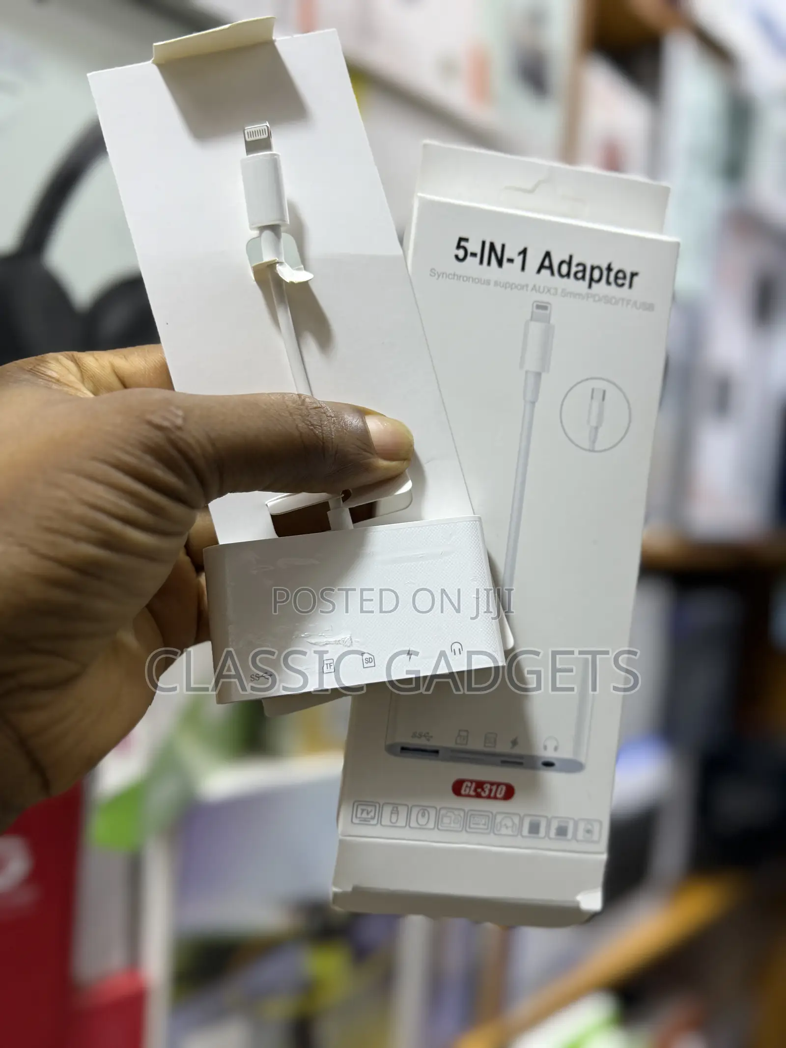 5 in 1 Multi-Port 3.5mm Audio Sd Tf Card Reader Adapter