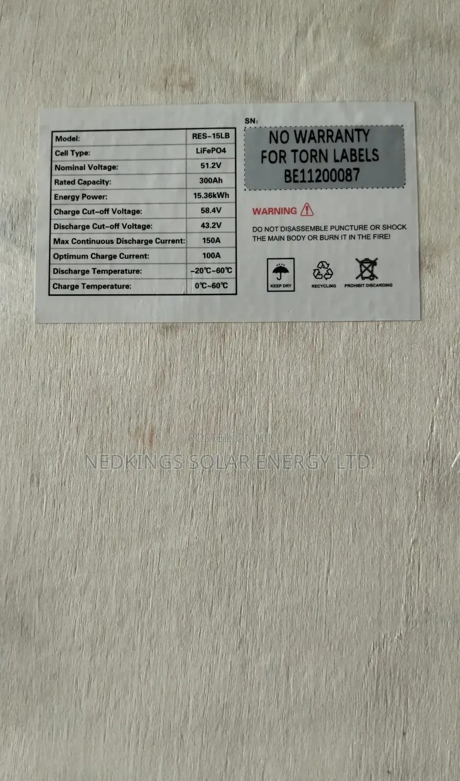 15kwh 48v Hyper Power Lithium Battery