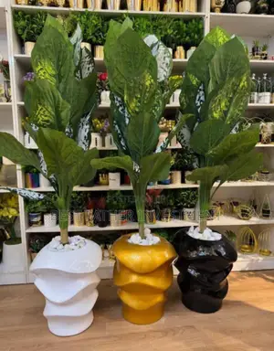 Full Kit of Set of Flowers Pot, Flowers and Stones