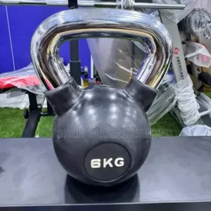 6kg Rubber-coated Kettlebell