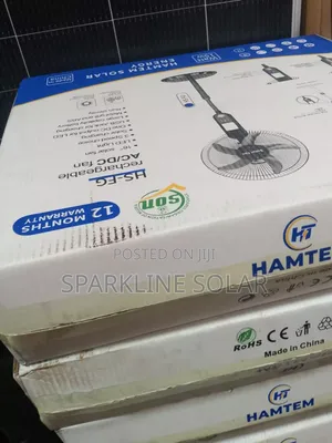 Quality Hamtem 16" Rechargeable Fan Flat Base