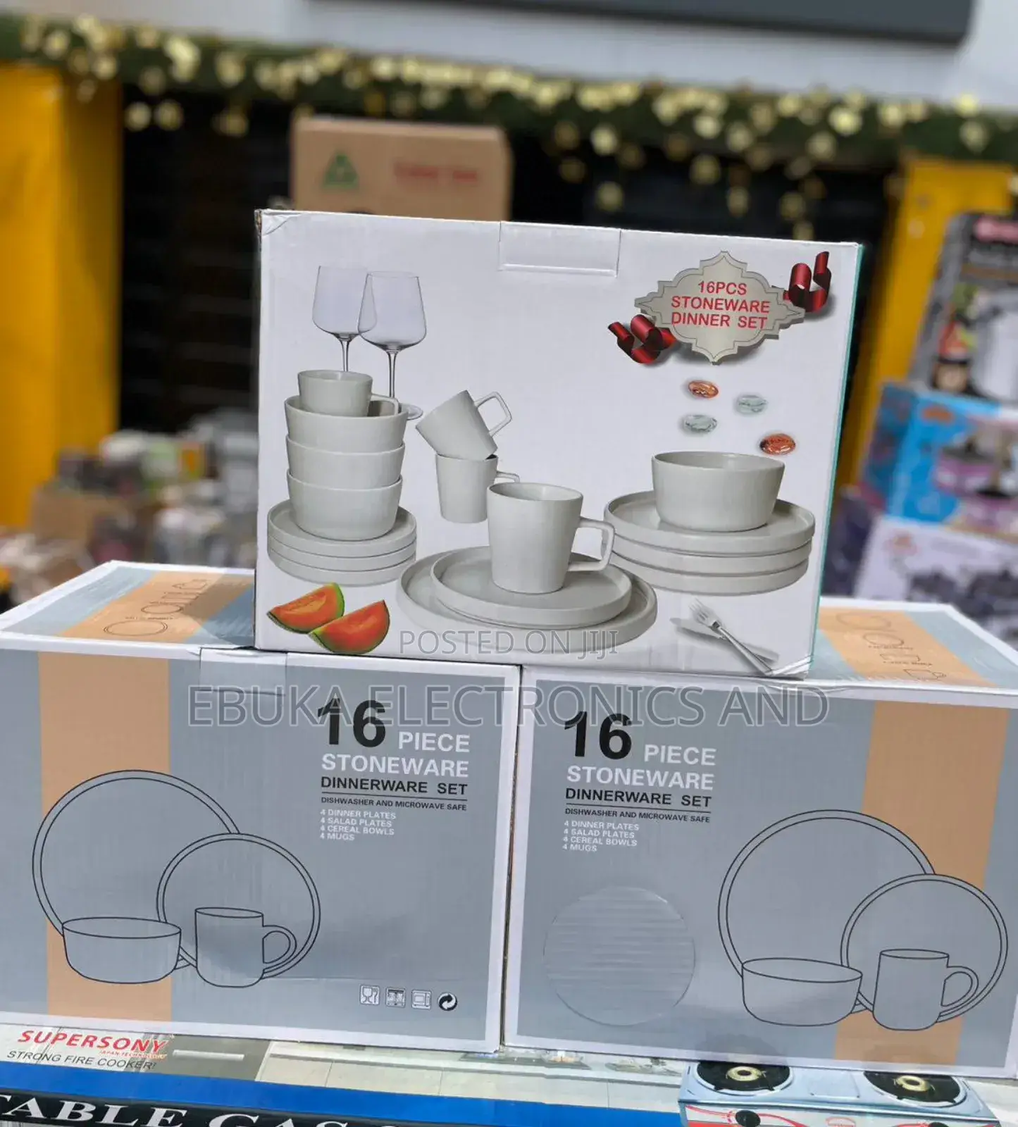Big Size 16 PCS Stoneware Dinner SetIs Available