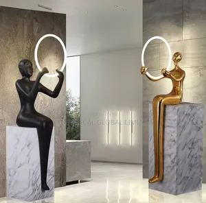 Modern Artistic Human Led Floor Lamp (Arc Design)