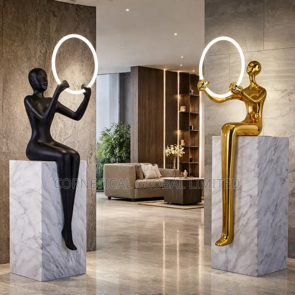 Modern Artistic Human Led Floor Lamp (Arc Design) for sale - CORNETICAL ...