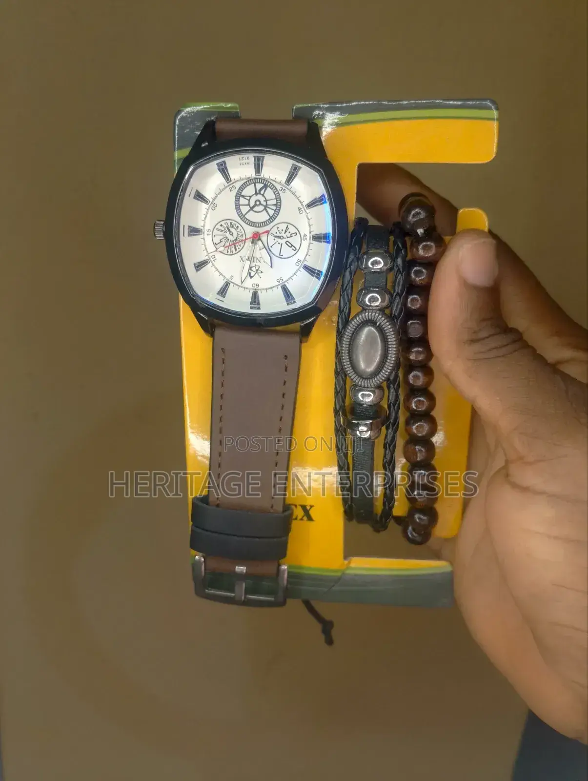 Men Watch With Bead