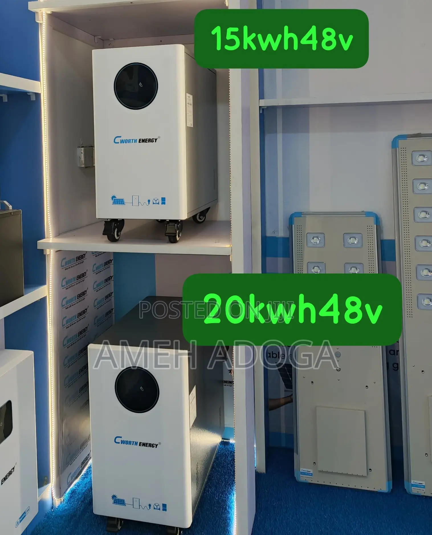 Cworth 20kwh Lithium Iron Phosphate Battery