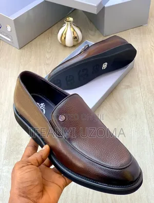 Italian Leather Loafers Corporate Shoe