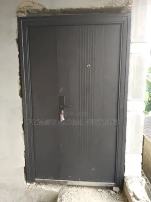 4ft Black Steel Door