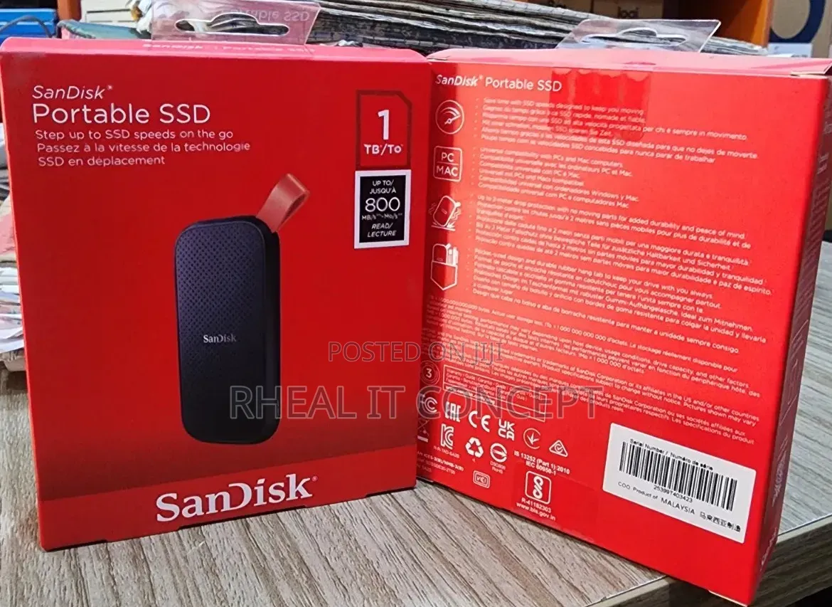 Sandisk Portable SSD 1tb 800mbps