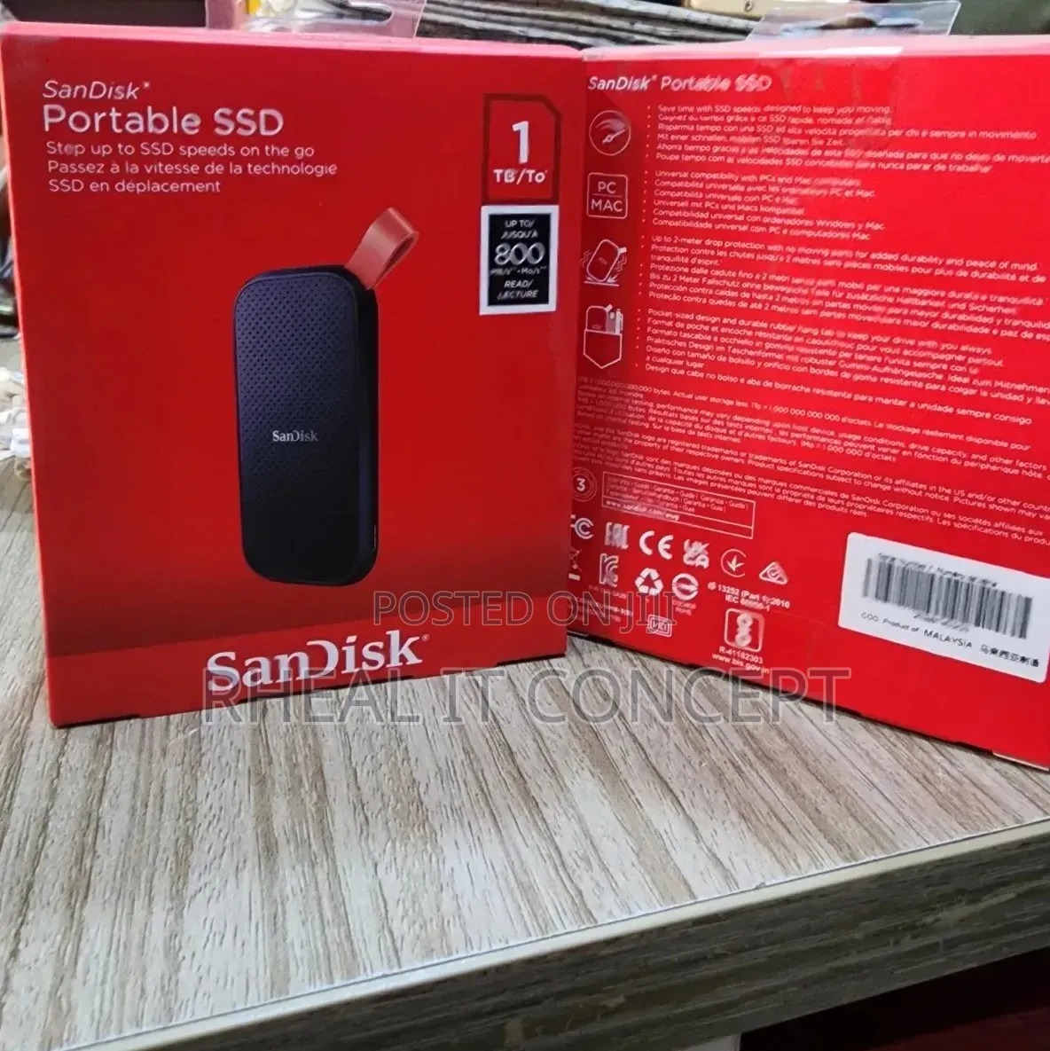 Sandisk Portable SSD 1tb 800mbps