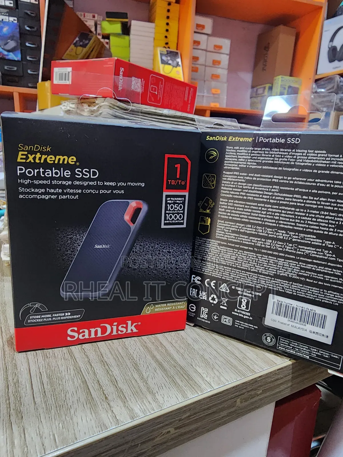 Sandisk Extreme Portable SSD 1tb 1050mbps