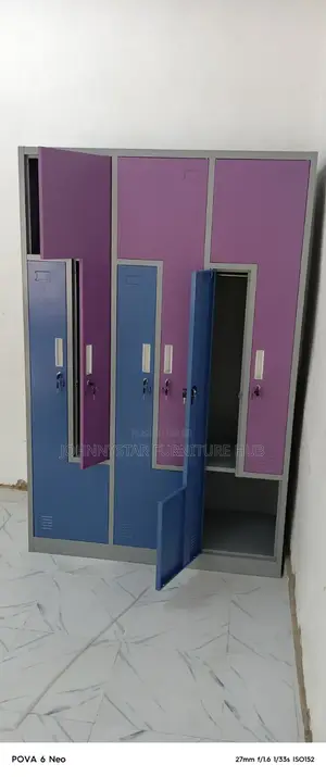 New Design Metal 6 Door Lockers With Hanger
