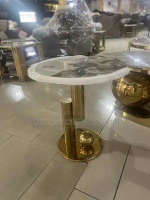 Marble Top Center Table and Stools