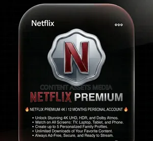 Netflix Premium Private Account (12 Months)