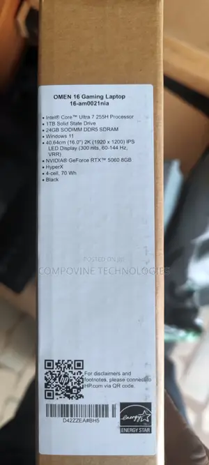 New Laptop HP Omen 16 24GB Intel Core Ultra 7 SSD 1T