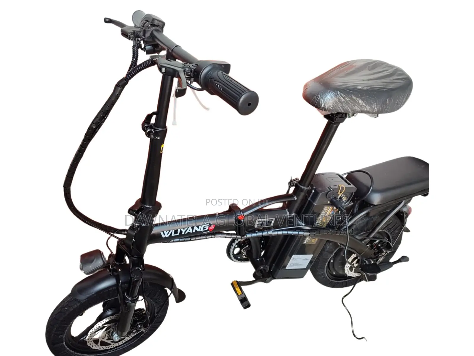 Compact Foldable Electric Bicycle With Battery