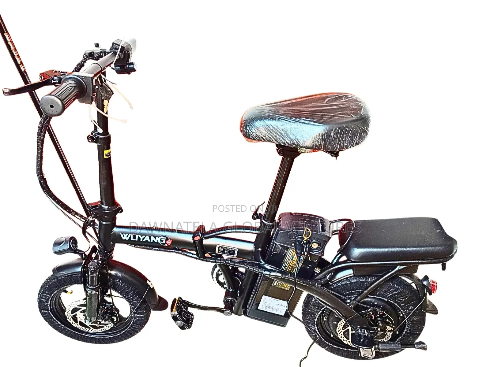 Compact Foldable Electric Bicycle With Battery