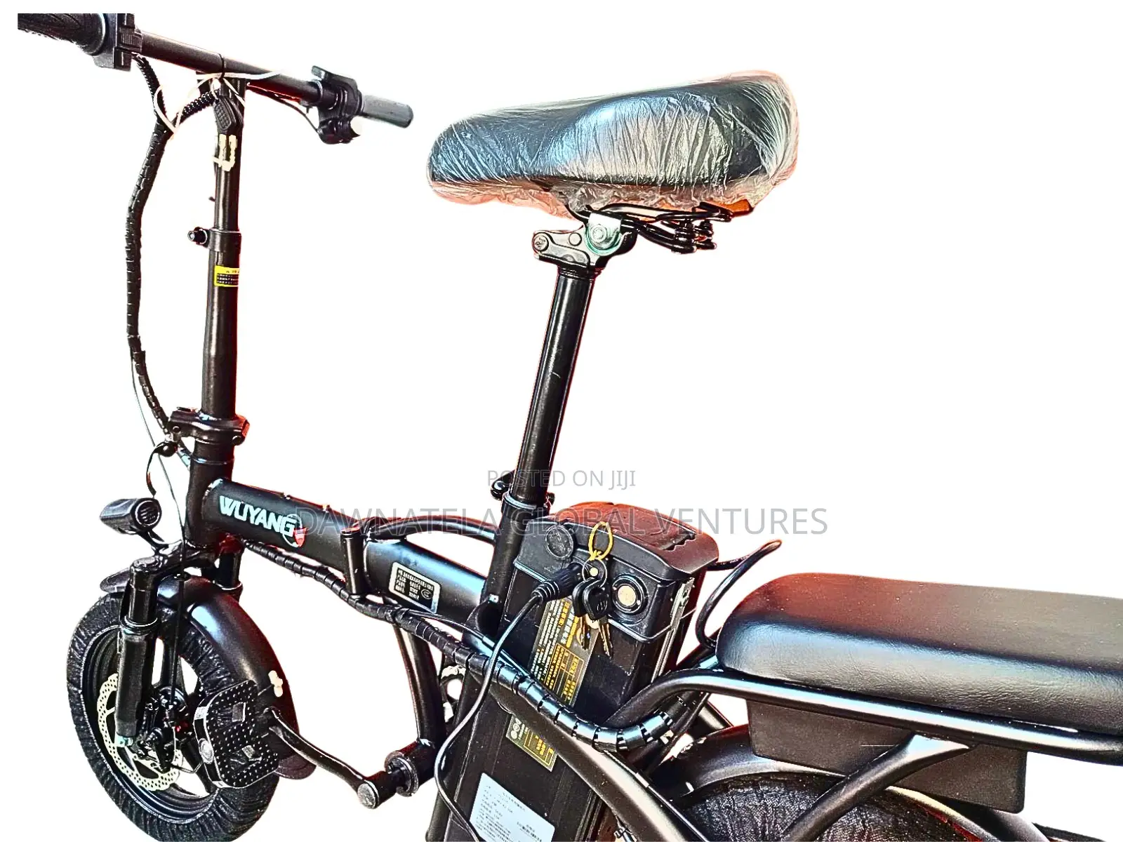 Compact Foldable Electric Bicycle With Battery