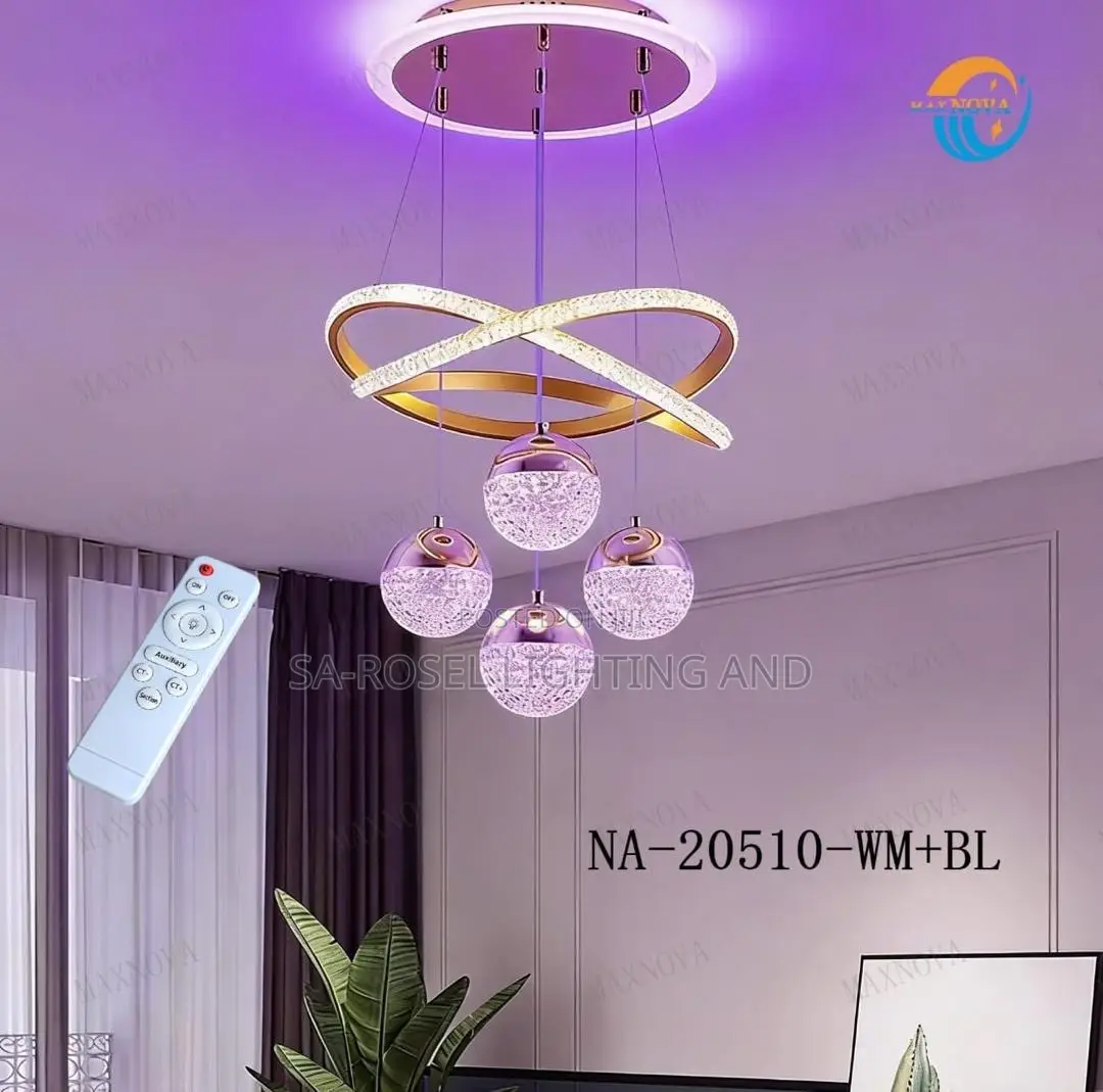 Big Fancy Design Led Droplight With Twisted Ring