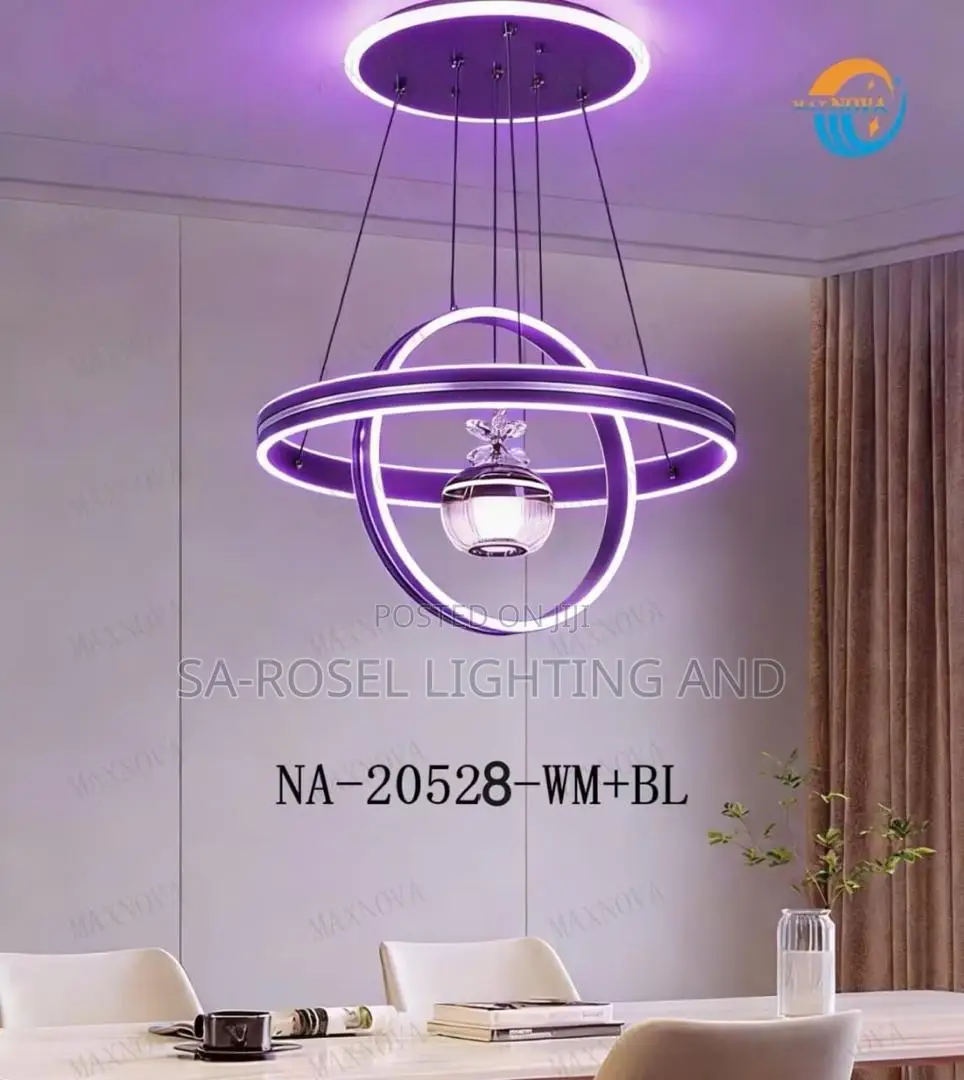 Big Fancy Design Led Droplight With Twisted Ring