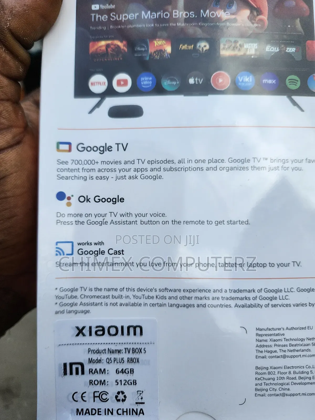 Xiaomi Mi Box S (3rd Gen) 64gb, 512gb