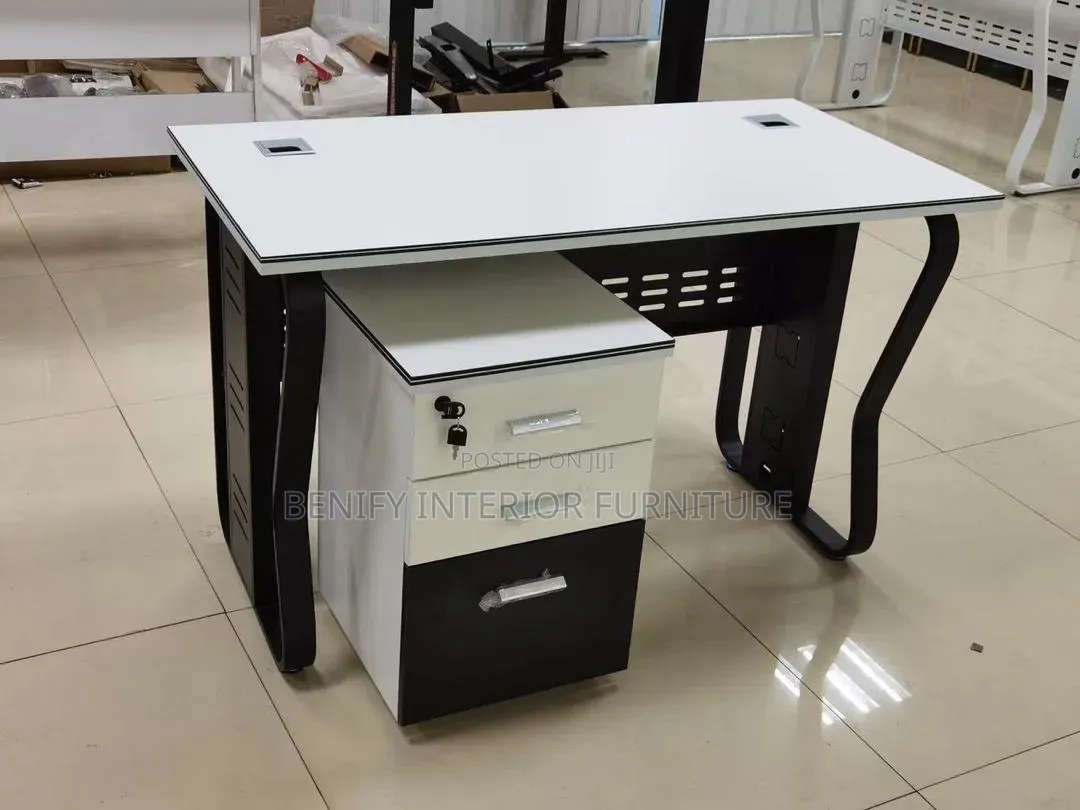 1.2 Meter Modern Executive Office Table With Mobile Drawer