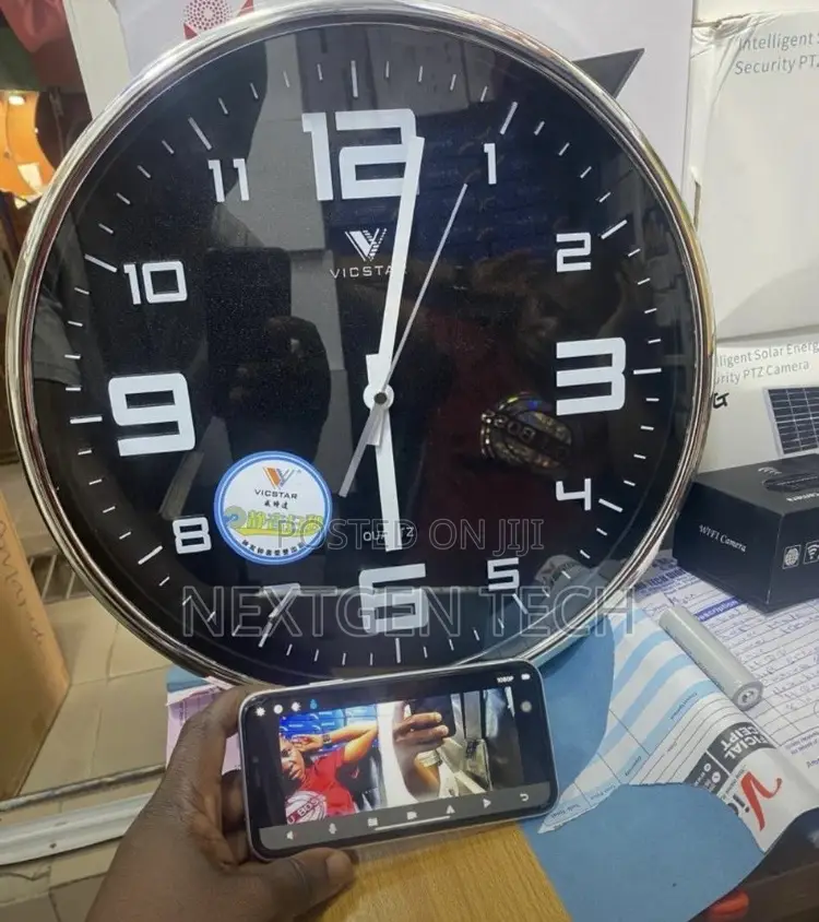 Vicstar Wifi Hidden Spy Wall Clock Camera