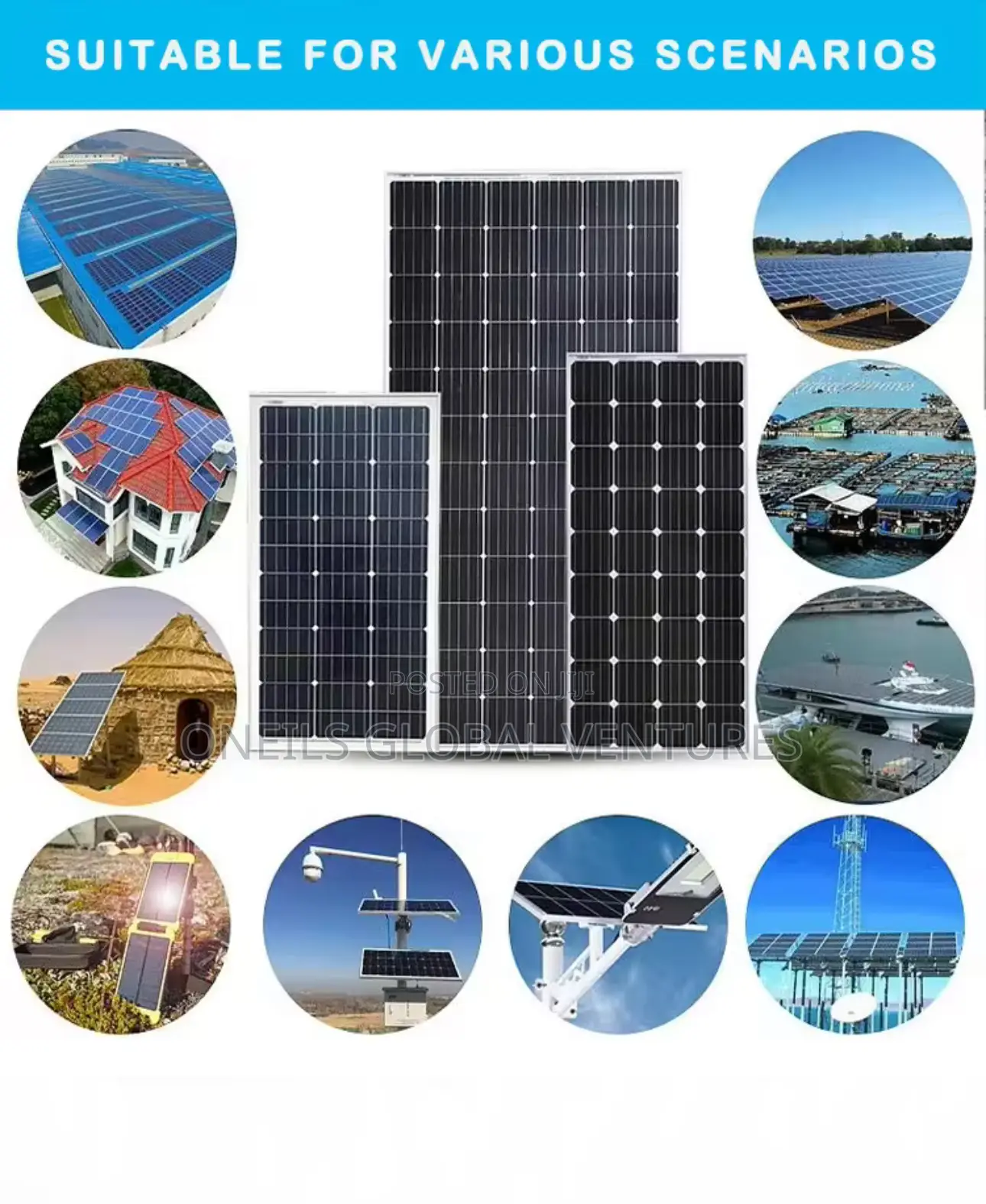 Solar Panels 500,550 600watts Available