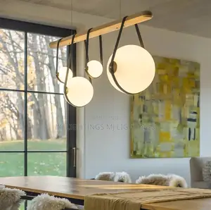 Nordic Fusion Wabi Sabi Persimmon Design Glass Hanging Lamp