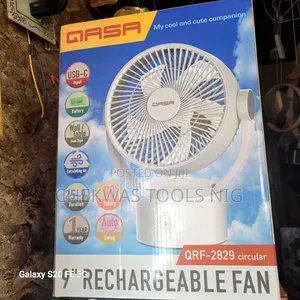 Qasa 9" Rechargeable Fan