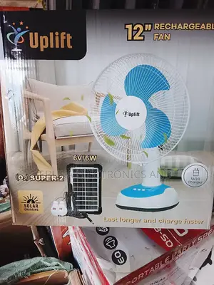 12 Inches Rechargeable Table Fan Is Available Litum Battery Inside